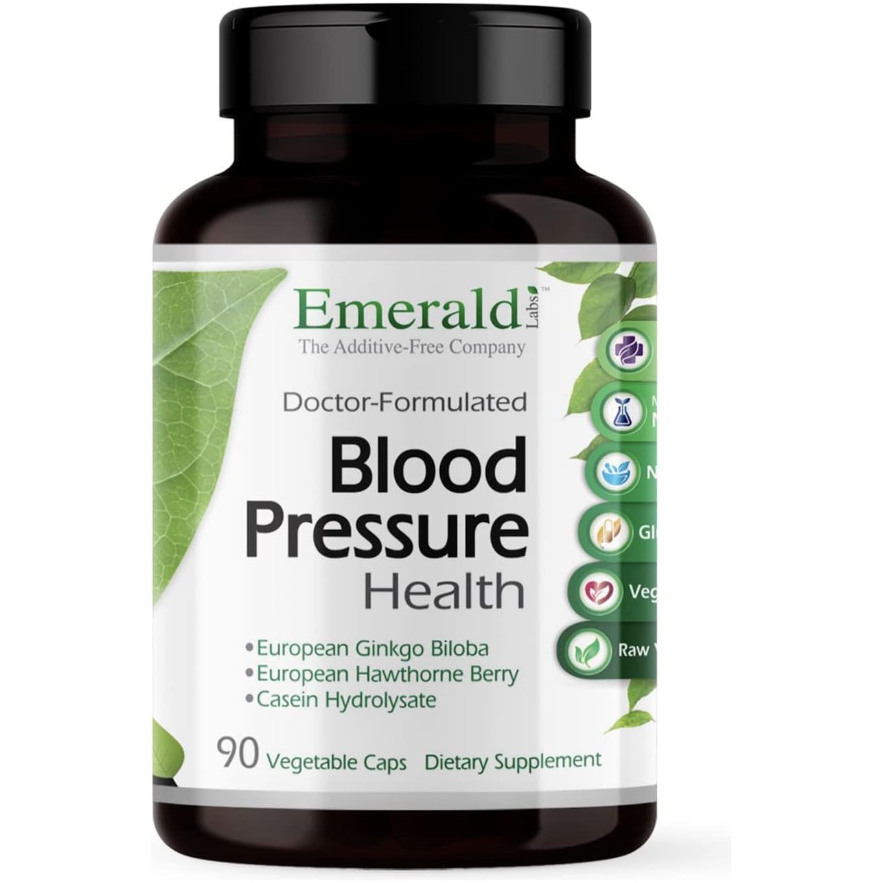 EMERALD LABS Blood Pressure Health - Support Blood Pressure Levels in a Normal Range - 90 Vegetable Capsules