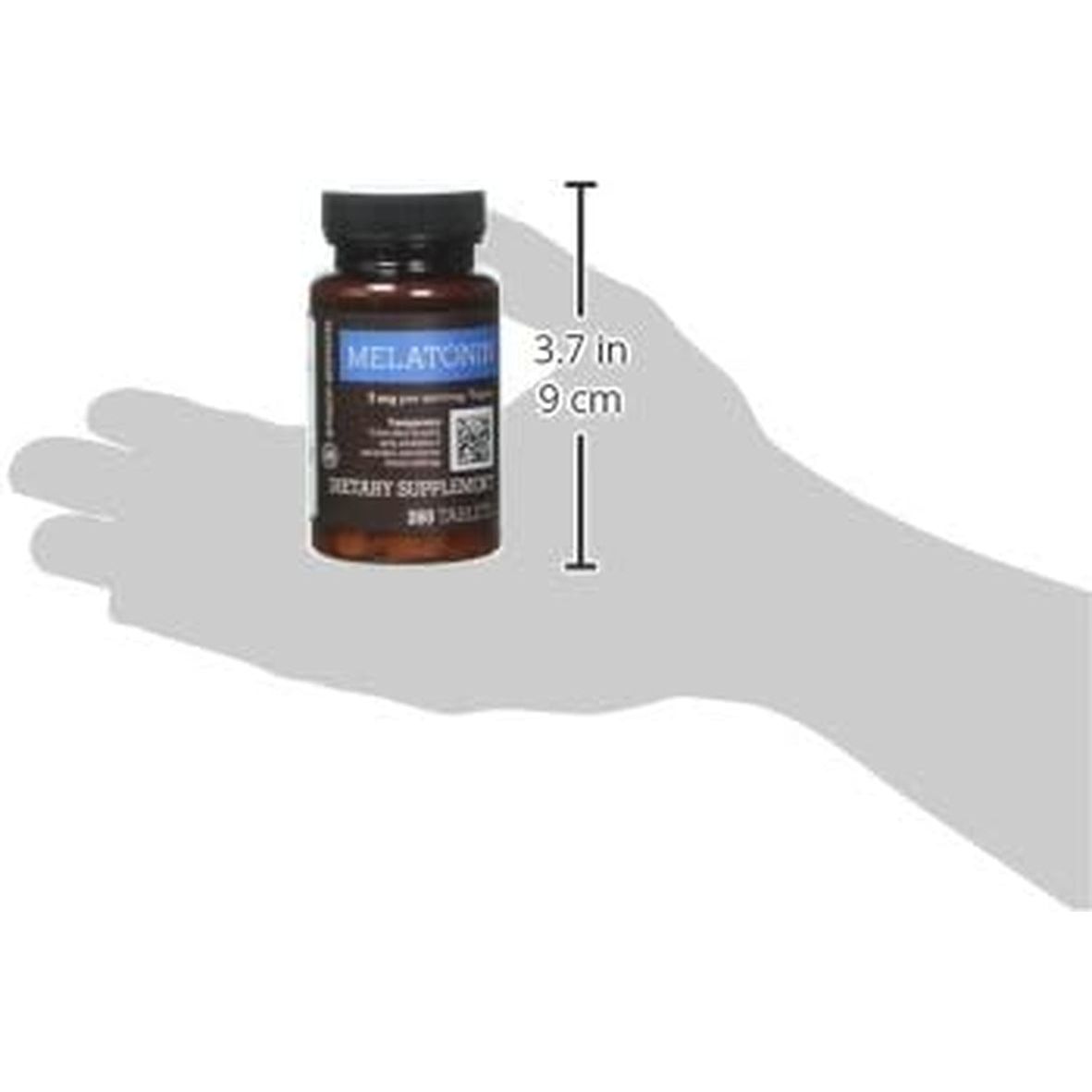 Amazon Elements Melatonin 3Mg - Helps with Occasional Sleeplessness 260 Tablets 8 Month Supply