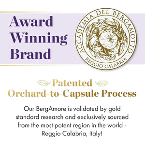 NAOMI Italian Citrus Bergamot plus Nitric Oxide Boost, Supports Healthy Cholesterol & Blood Pressure in Normal Range, 30-Day Supply