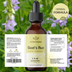 HERBAMAMA Goat'S Rue Tincture for Lactation Support - Breastfeeding Support Drops 28-Day Supply