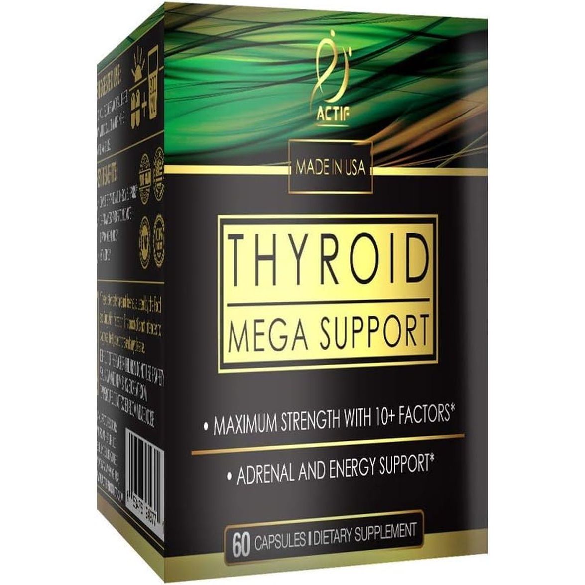ACTIF Thyroid Mega Support - Maximum Strength with 10+ Thyroid Factors 1 Month Supply - Suppviv
