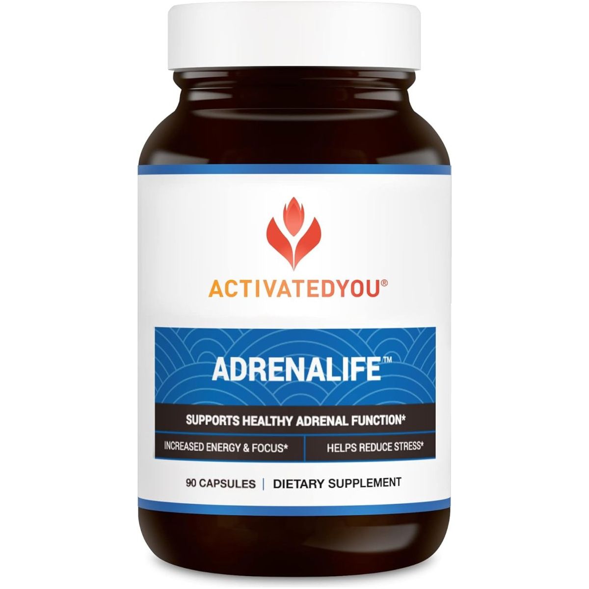 ACTIVATEDYOU Adrenalife - Calmness and Relaxation Adrenal Support Supplement (90 Capsules) - Suppviv