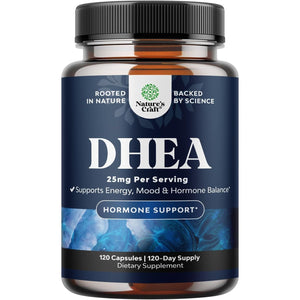 DHEA Supplement for Hormone Balance for Men & Women - Improves Mood Stability, Brain, Immune Function, Energy & Fertility - 120 Capsules