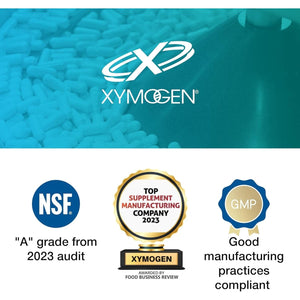 XYMOGEN Xymozyme - Vegan, Multi-Enzyme Digestive Supplement - Support Gut Health + Nutrient Absorption - Breakdown Lactose, Beans & More (60 Capsules)