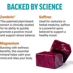 FORCE FACTOR Mood Support and Mood Balance Supplement - Tropical Fruit Flavor, 30 Soft Chews