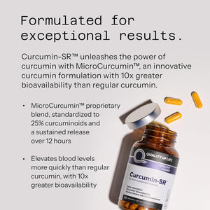 Quality of Life - Healthy Aging - Inflammation Support - Curcumin-Sr - 60 Vegicaps