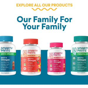 Smartypants Multivitamin for Men, Organic Gummies: Probiotics, for Immune Support, 120 Gummies (30 Day Supply)