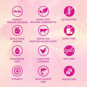 Skinnyfit Super Youth Tropical Punch Multi-Collagen Peptides + Probiotics, 30 Servings