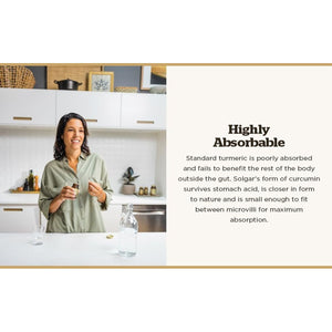 Solgar Full Spectrum Curcumin - Brain, Joint & Immune Health - 90 Licaps