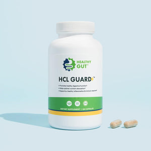 HCL Guard+ | Promotes Healthy Digestive Function | Betaine Hydrochloride, Organic Ginger Root, DGL, and Pepsin | 60 Servings