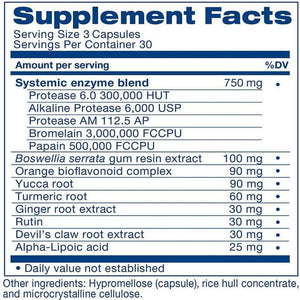 HEAL-N-SOOTHE Proteolytic Enzymes - Natural Joint Support Supplement - 90 Count