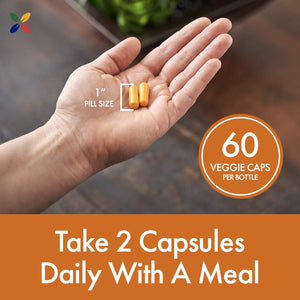 Stop Aging Now - Curcumin2K Formula with Bioperine Black Pepper Extract - 60 Veggie Caps