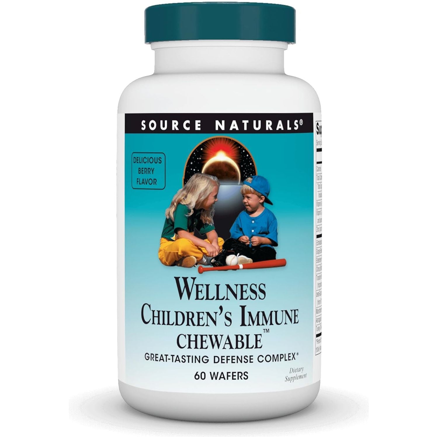 Source Naturals Wellness Children'S Immune Chewable, Berry Flavored - 60 Wafers