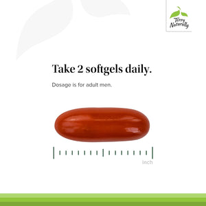 Terry Naturally Healthy PSA Levels for Healthy Prostate & Hormone Balance Support - 60 Softgels