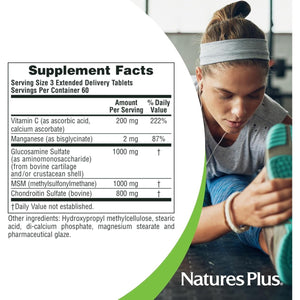 Naturesplus Advanced Therapeutics Glucosamine/Chondroitin/Msm Ultra Rx Joint Tablets, 180 Tablets 60 Servings