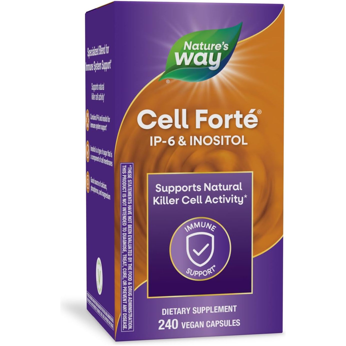 Nature'S Way Cell Forté IP-6 & Inositol, Supports Natural Killer Cell Activity*, Immune Support*, 240 Capsules