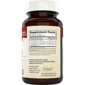 Nature'S Potent Beta Sitosterol (500 Mg) Prostate Supplement for Men 90 Tablets