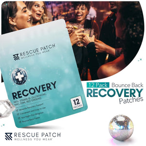 Ultimate Party Recovery Kit Supplies: Premium Relief Patches (12 Count)