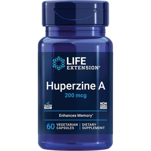 Life Extension Huperzine A, Memory Health, Cognitive Health, Chinese Club Moss Extract 60 Capsules