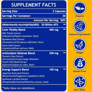 Akk+ Superbiotics Liver Detox - 60 Servings.