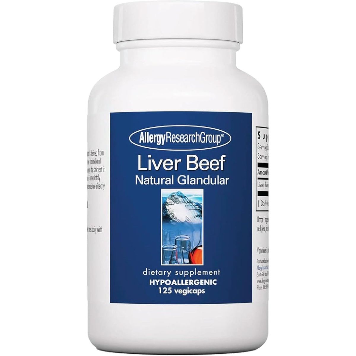 Allergy Research Group Beef Liver Supplement - 1000Mg,125 Count - Suppviv