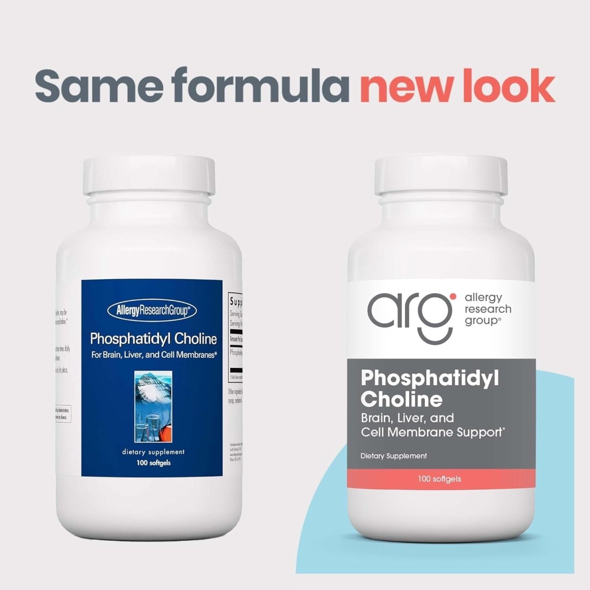 Allergy Research Group Phosphatidyl Choline Supplement 1540Mg Softgels - 100 Count - Suppviv