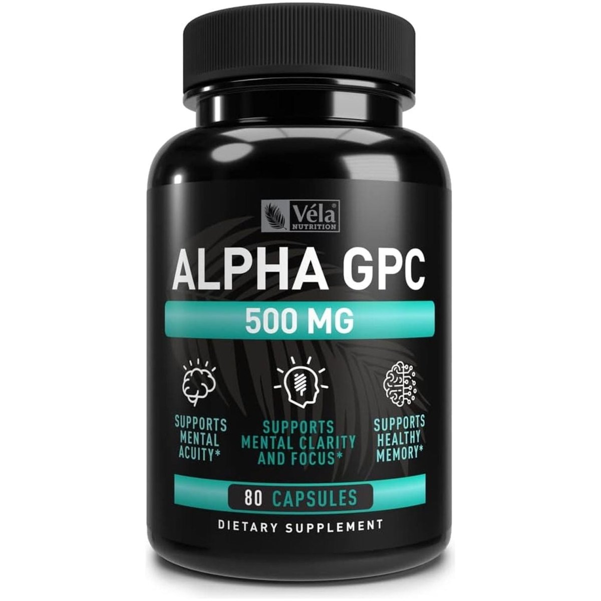 Alpha GPC 500Mg Capsules | 80 Count | Supports Healthy Cognitive Function - Suppviv
