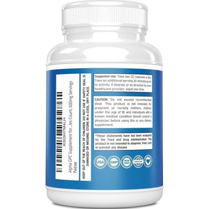 Alpha GPC Choline Capsules - 120 Count, 600Mg Servings - Brain Support Supplement.