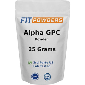 Alpha-Gpc Powder 25 Grams, Alpha GPC Supplement Choline Powder, Pre-Workout, Memory and Focus, with Scoop.