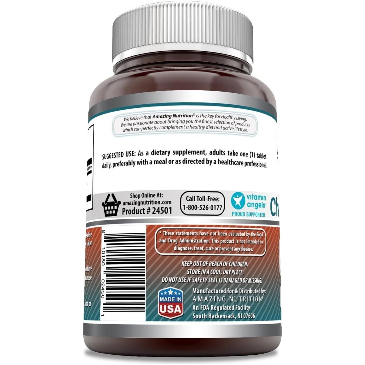 Amazing Formulas Choline Bitartrate - 650 MG, 180 Tablets - Supports Nerve & Brain Health - Suppviv
