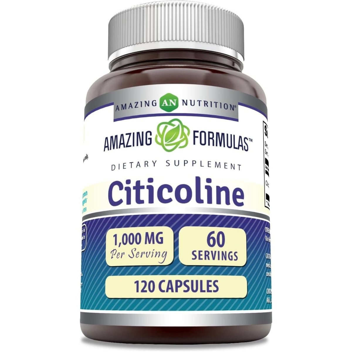 Amazing Formulas Citicoline Supplement | 1000 Mg per Serving | 120 Capsules - Suppviv