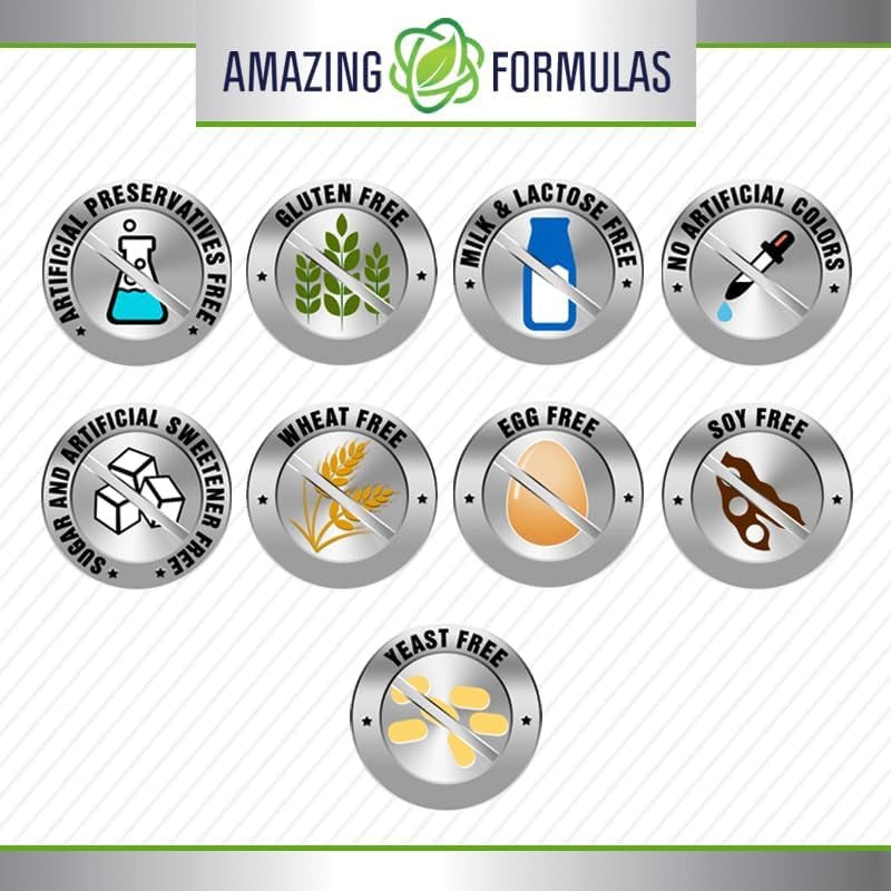 Amazing Formulas Citicoline Supplement | 1000 Mg per Serving | 120 Capsules - Suppviv