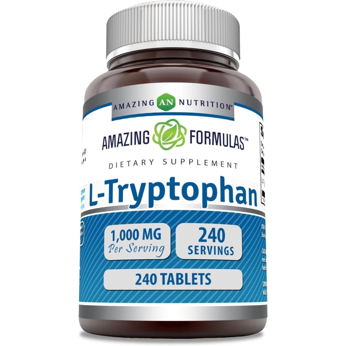 Amazing Formulas L - Tryptophan 1000Mg Tablets Supplement (240 Count) - Suppviv