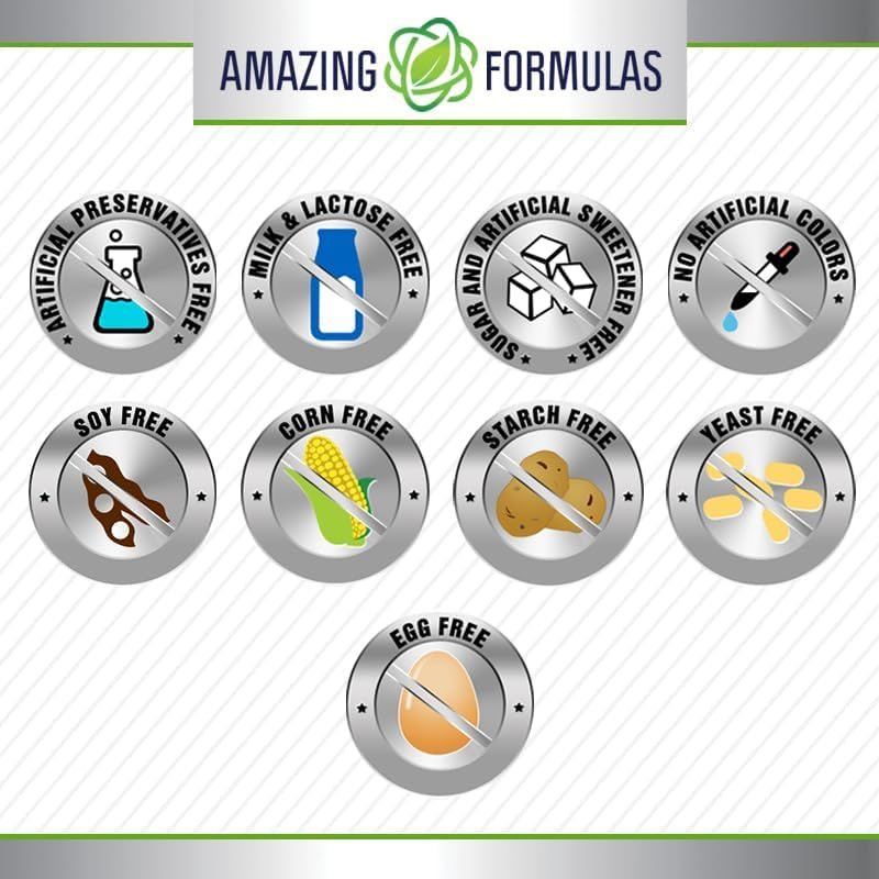 Amazing Formulas Melatonin plus L - Theanine Supplement - 120 Tablets - Suppviv