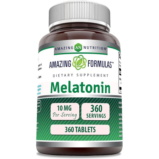 Amazing Formulas Melatonin Supplement 10 Mg 360 Tablets - Suppviv