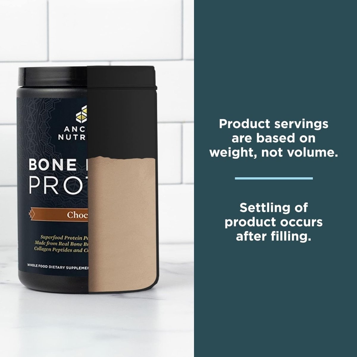 Ancient Nutrition Protein Powder Made from Real Bone Broth, Chocolate, 20G Protein per Serving - Suppviv