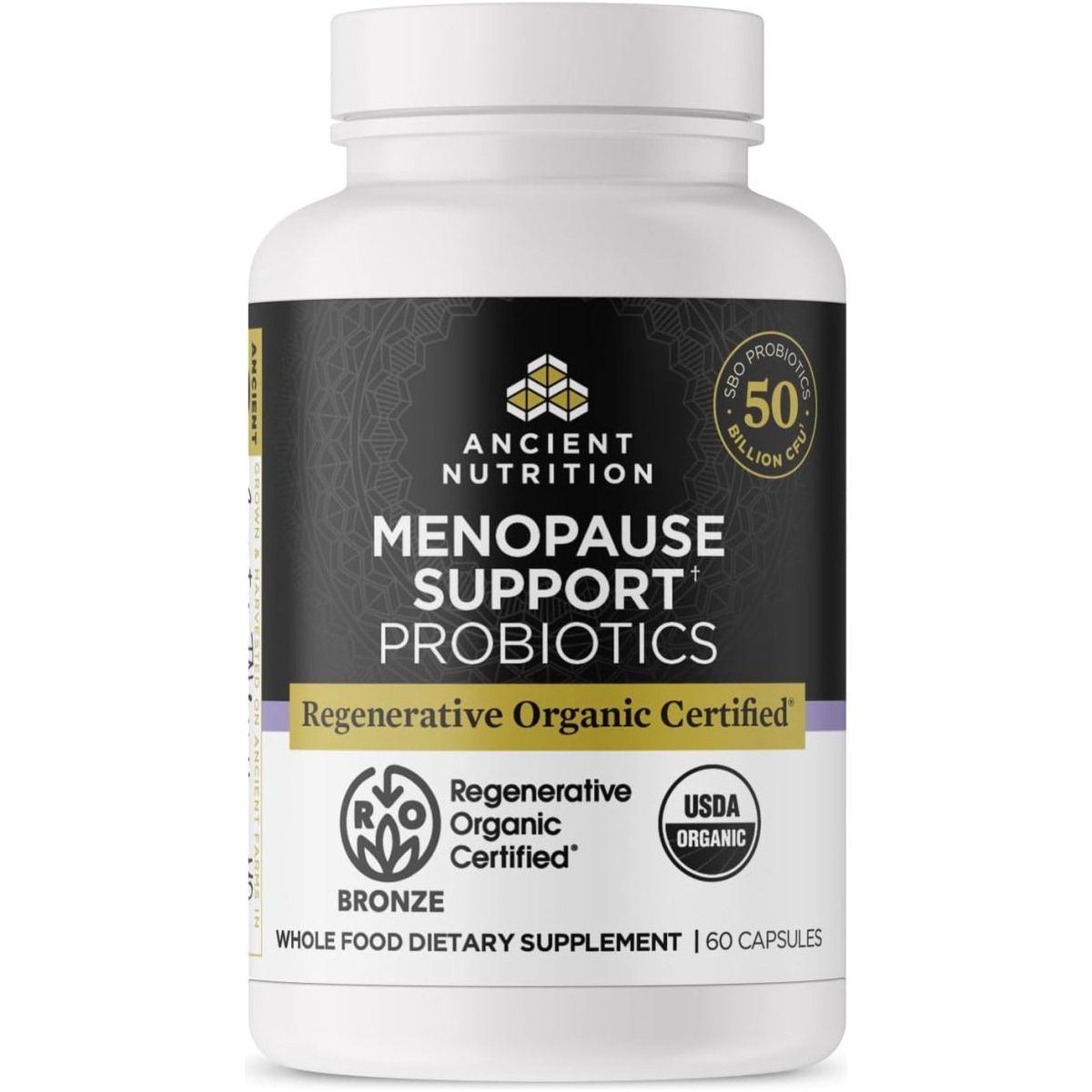 Ancient Nutrition Regenerative Organic Certified Probiotics for Menopause Support (60 Count) - Suppviv