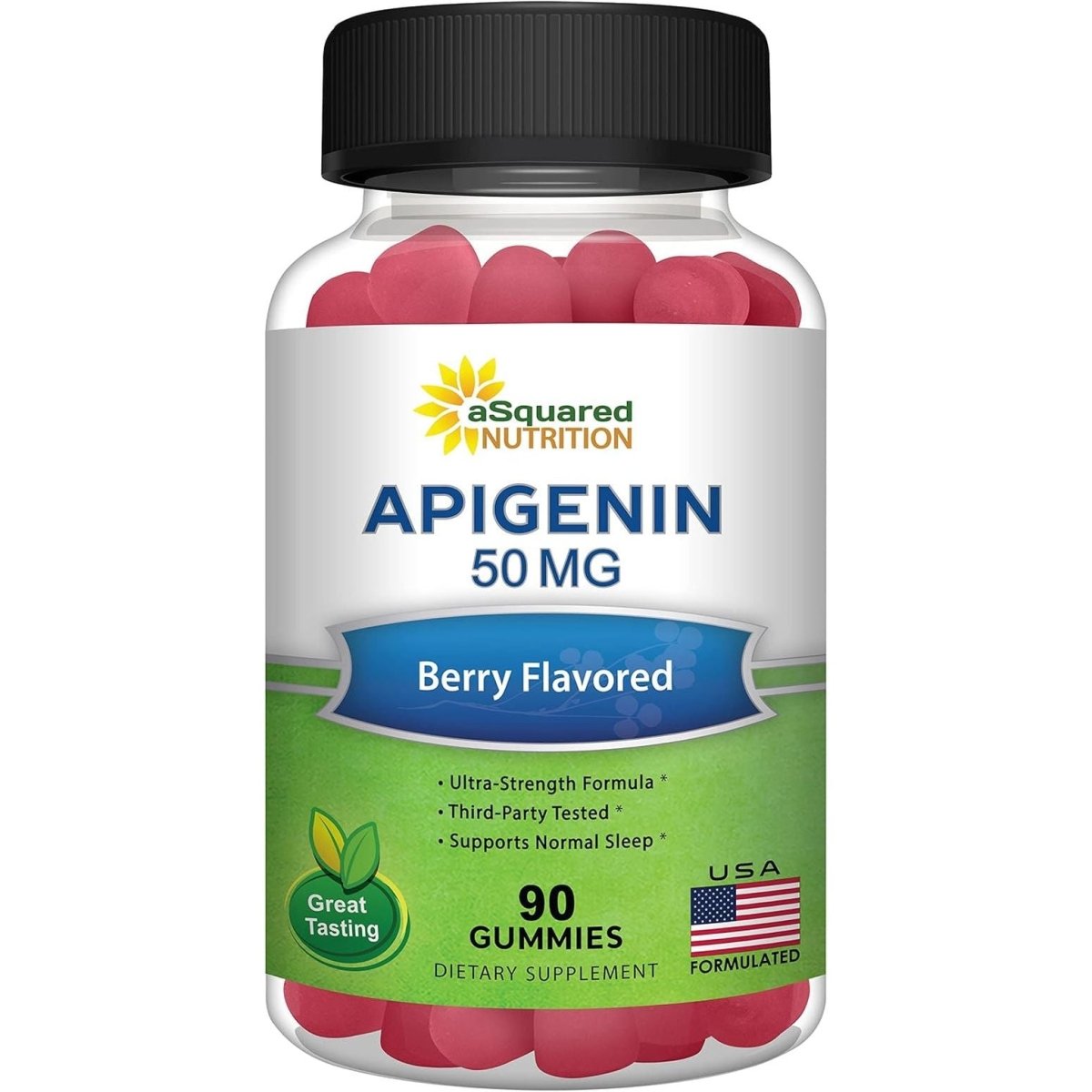 Asquared Nutrition Apigenin 50Mg Gummies - 1 PACK - Suppviv