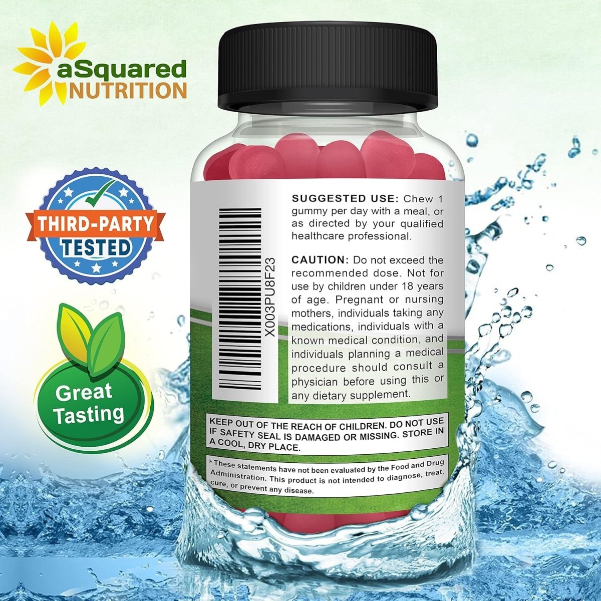 Asquared Nutrition Apigenin 50Mg Gummies - 1 PACK - Suppviv