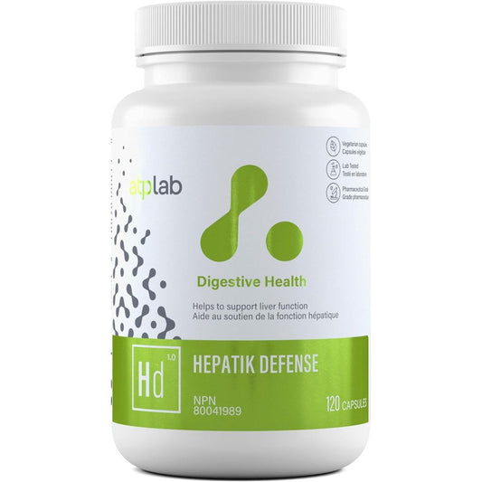 ATP LAB | Hepatik Defense Liver Function & Detoxification Formula 120ct - Suppviv