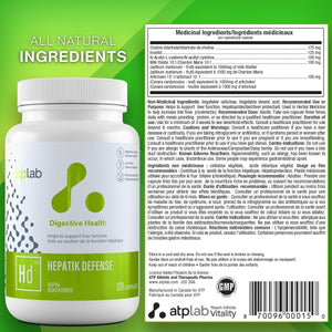 ATP LAB | Hepatik Defense Liver Function & Detoxification Formula 120ct - Suppviv