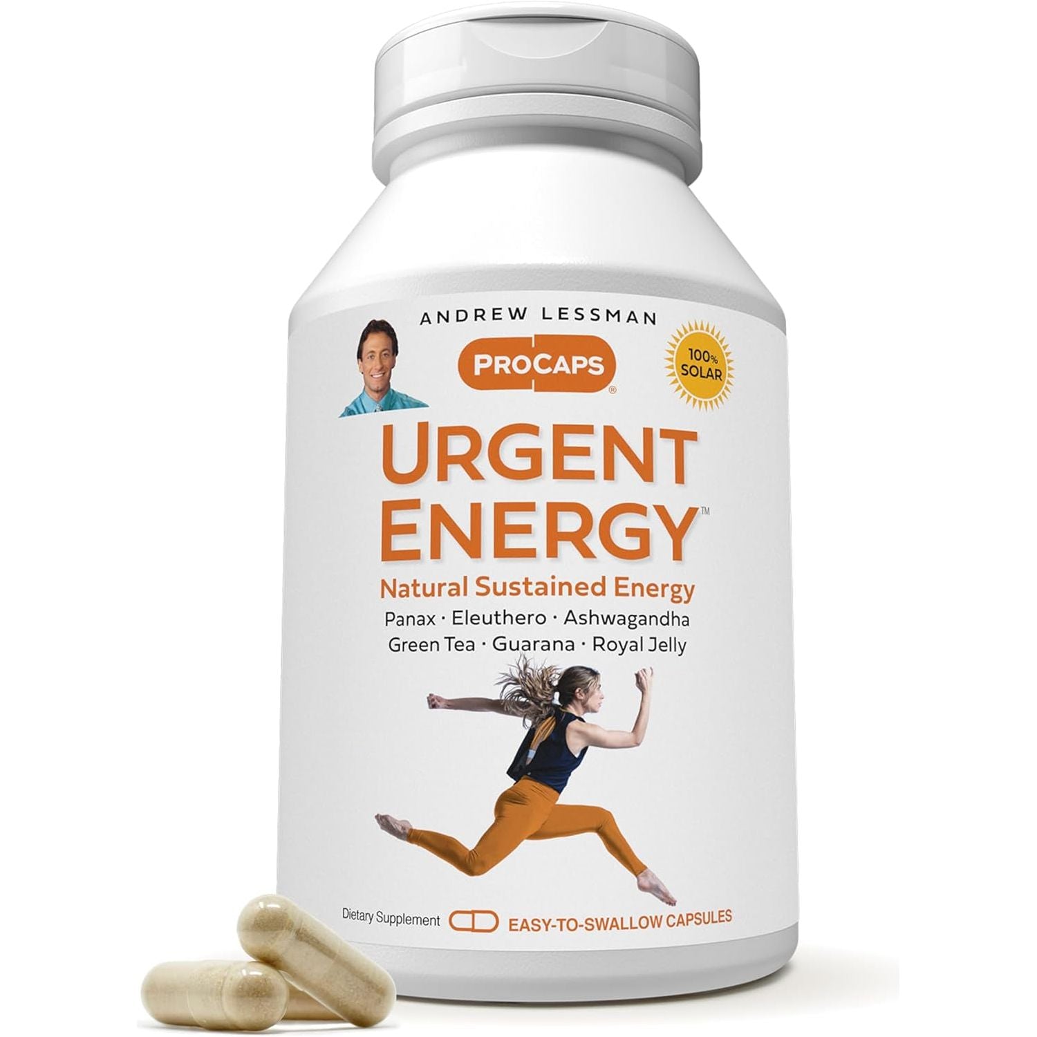 ANDREW LESSMAN Urgent Energy - Enhancing Energy Levels and Feelings of Well-Being 60 Capsules