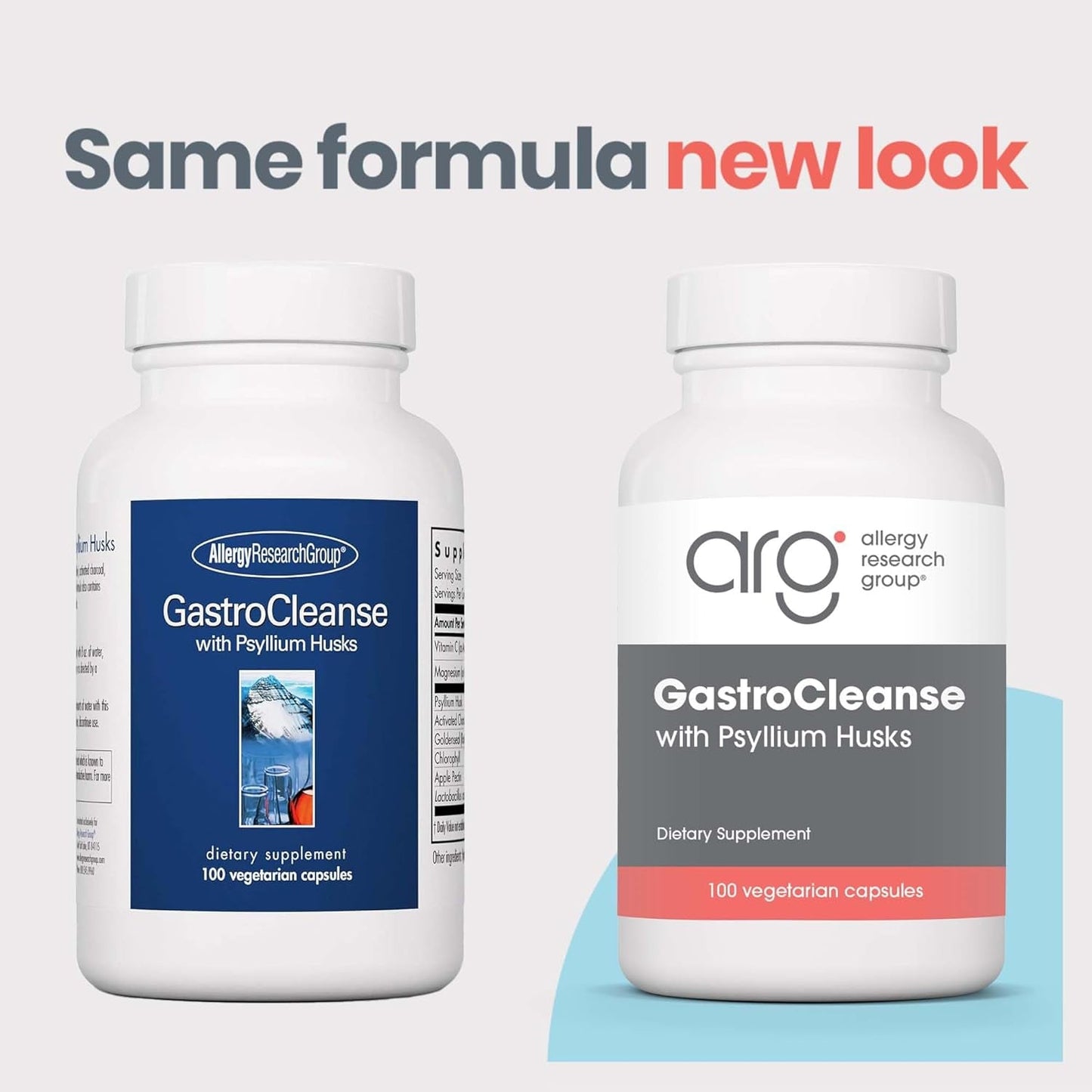 Allergy Research Group Gastro Cleanse Supplement - Gut Cleanse Detox, Constipation Relief - 100 Count