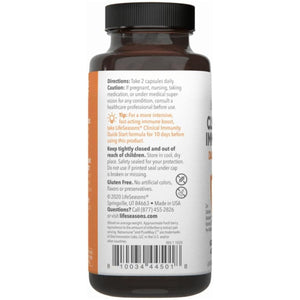 Lifeseasons Clinical Immunity - Immune System Booster - Pre + Probiotics - Increases Antibodies & Immune Cells 60 Capsules