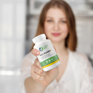 HCL Guard+ | Promotes Healthy Digestive Function | Betaine Hydrochloride, Organic Ginger Root, DGL, and Pepsin | 60 Servings