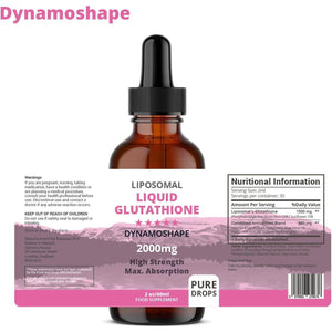 Liposomal Glutathione 2000Mg with Vitamin C - Antioxidant Supplement for Detox.
