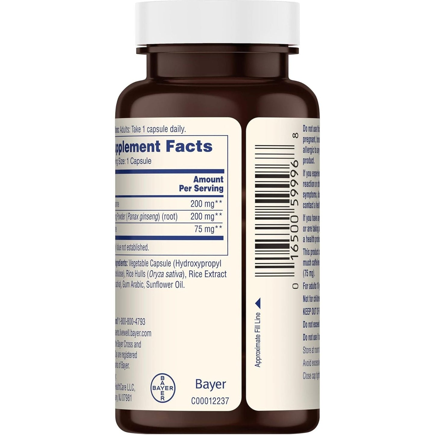 One a Day Brain Supplement for Memory and Focus Support 30 Capsules