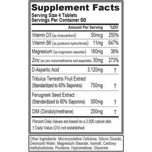 EVL Testosterone Booster for Men - Post Workout Recovery Testosterone Support Supplement