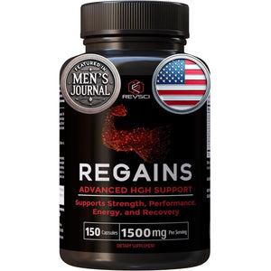 HGH Supplements for Men & Women - Regains Natural Anabolic Muscle Growth Building & Human Growth Hormone 150 Pills