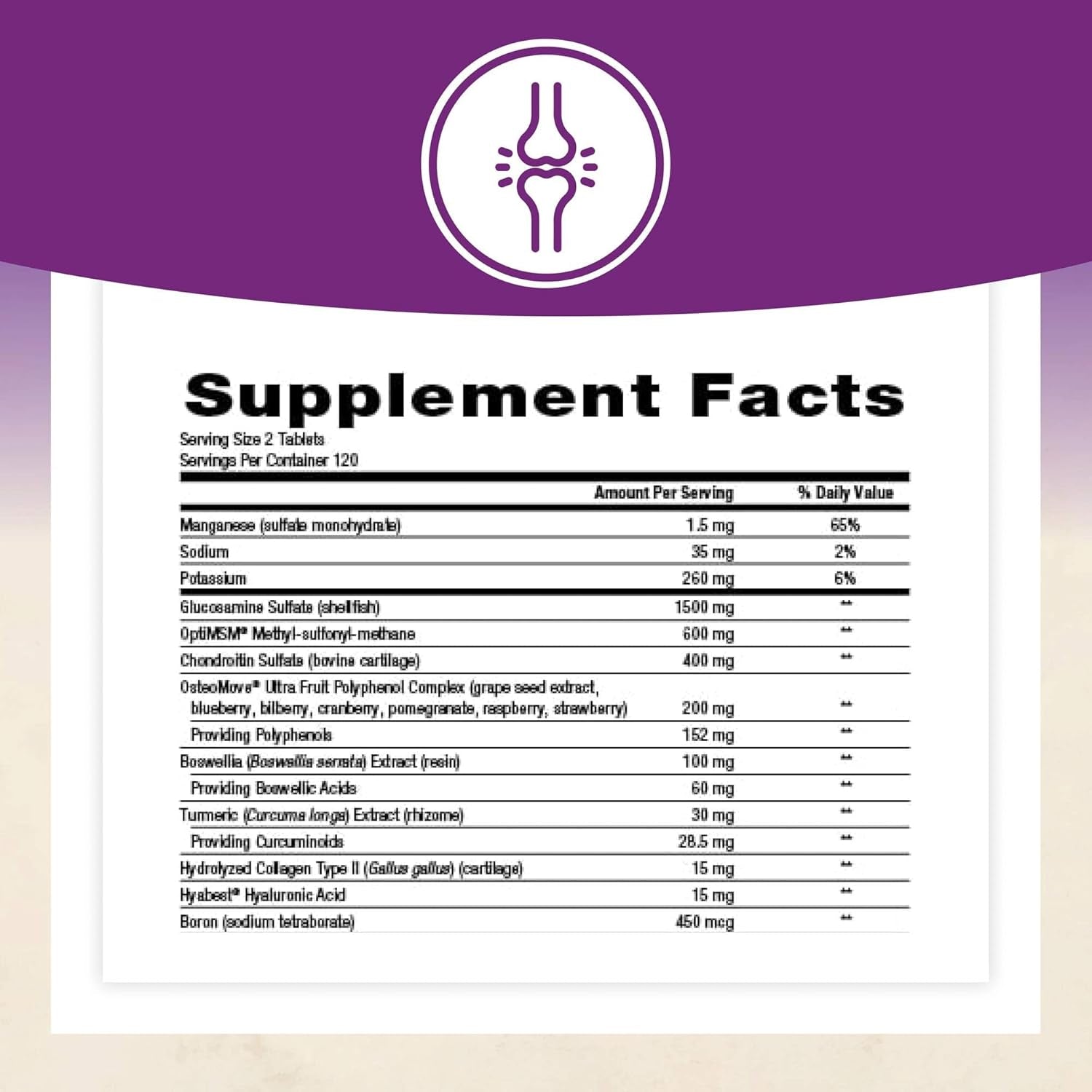 Natural Factors, Osteomove Joint Care, Extra Strength Support for Joint and Bone Health, 240 Tablets (120 Servings)